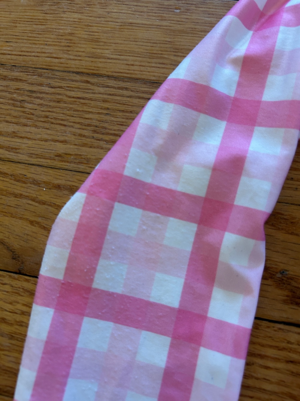 Girls Pink Gingham Long-Sleeve Rashguard One-Piece with Ruffle - Picture 5 of 5